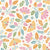 Pastel Rainbow Multicolored Moths and Soft Beige Woodland Boho Garden Wallpaper Image
