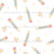 Retro Beige and Pink Pencils Shavings Stationery Triangles on White Image