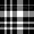 Halloween plaid - black and white tartan checks Image