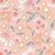 Pink and Yellow flowers on soft pink. Part of Pink Floral Collection One. Image