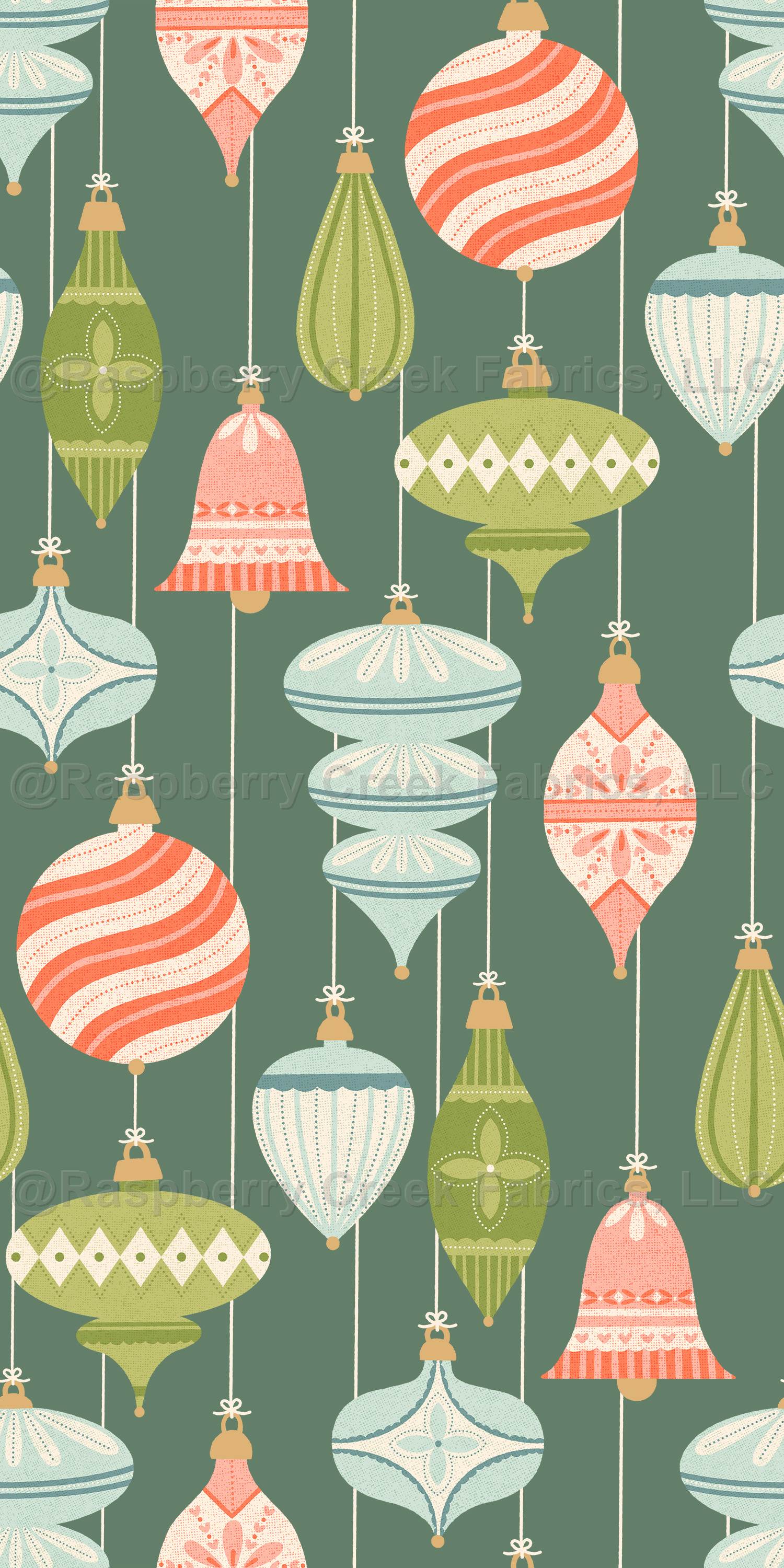 Vintage Christmas Bauble Ornaments