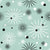 Atomic Sparkles Wallpaper - Seafoam Aqua - Mid-Century, Retro Snowflakes, Vintage Home Image