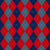 Argyle Pattern, Red Navy Blue Blue, Orange Stitching Image