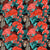 Leopard And Peonies Fabric Pattern Image