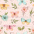 Penelope Watercolor Butterfly Blossoms on Pink Image