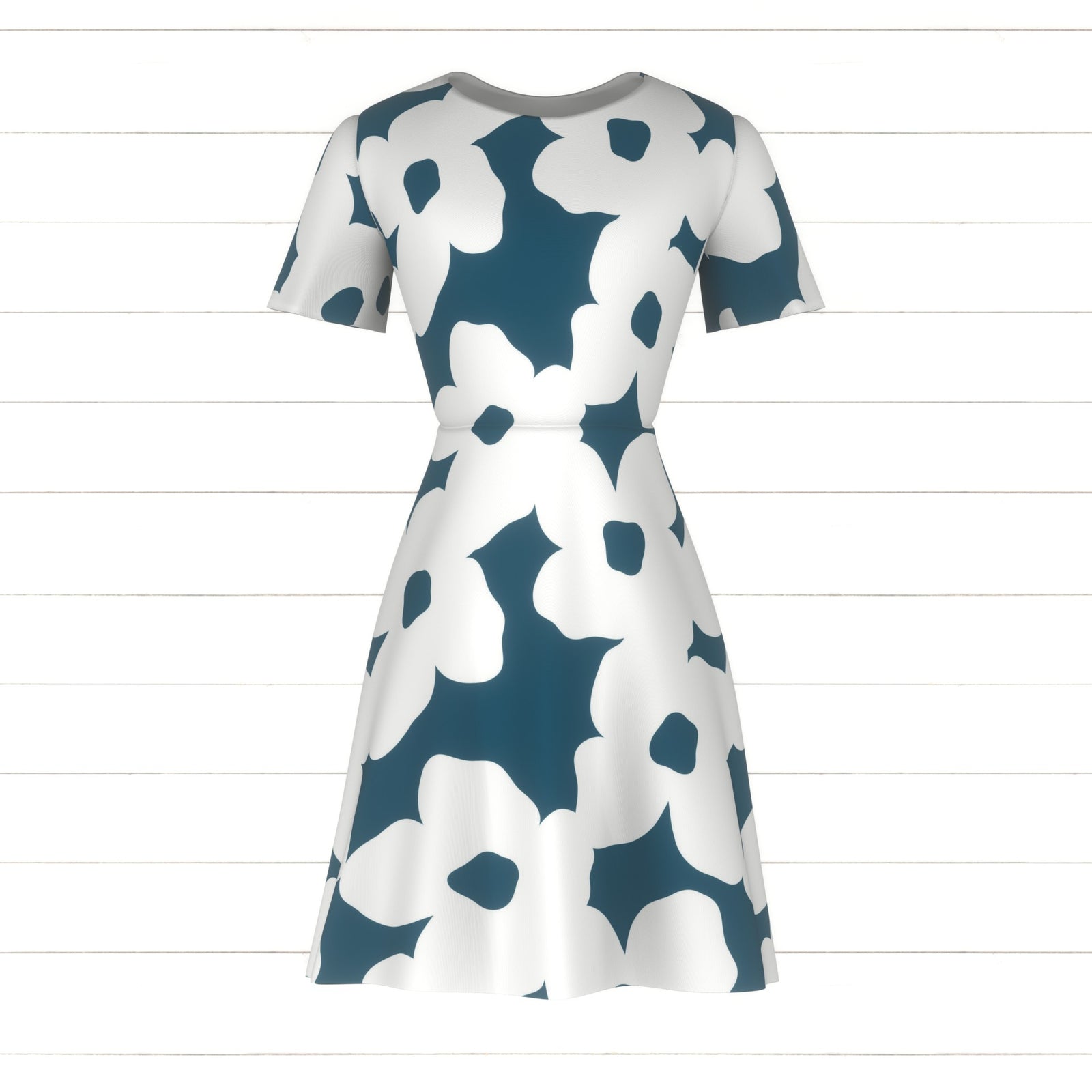 Selby (M) - White & Sea Green Botanical Floral by Betty Louise Studio