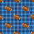 Team Spirit Football Plaid in Tennessee Titans Colors Blue Navy Red and Silver Image