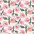 Vibrant, delicate and feminine tossed florals in shades of pink on a light pink background. Image