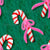 Candy cane, painterly, bows, large scale, Christmas, holiday, green, pink, girls, kids, poinsettia party Image