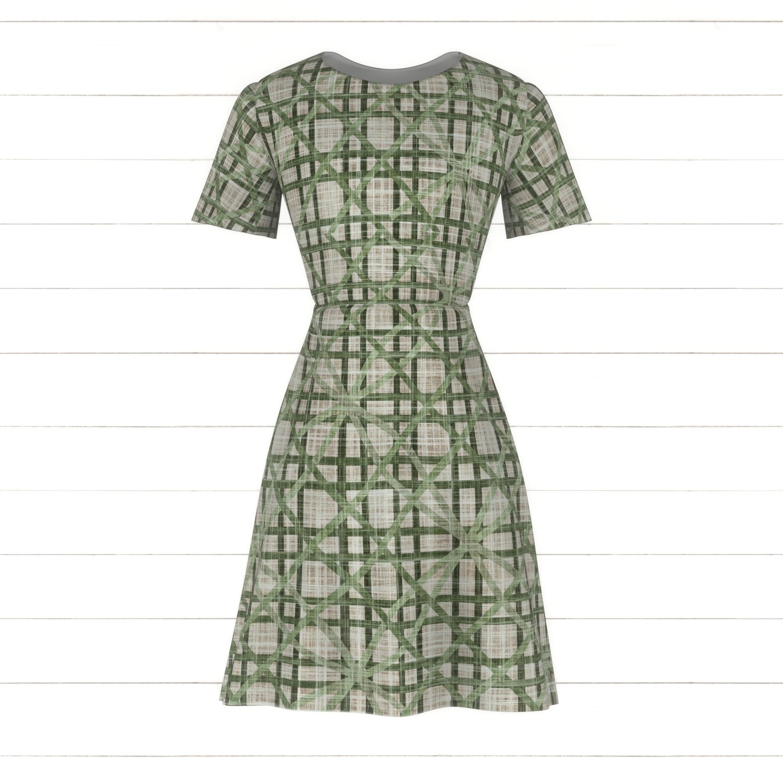Woven Green Cane Rattan Lattice