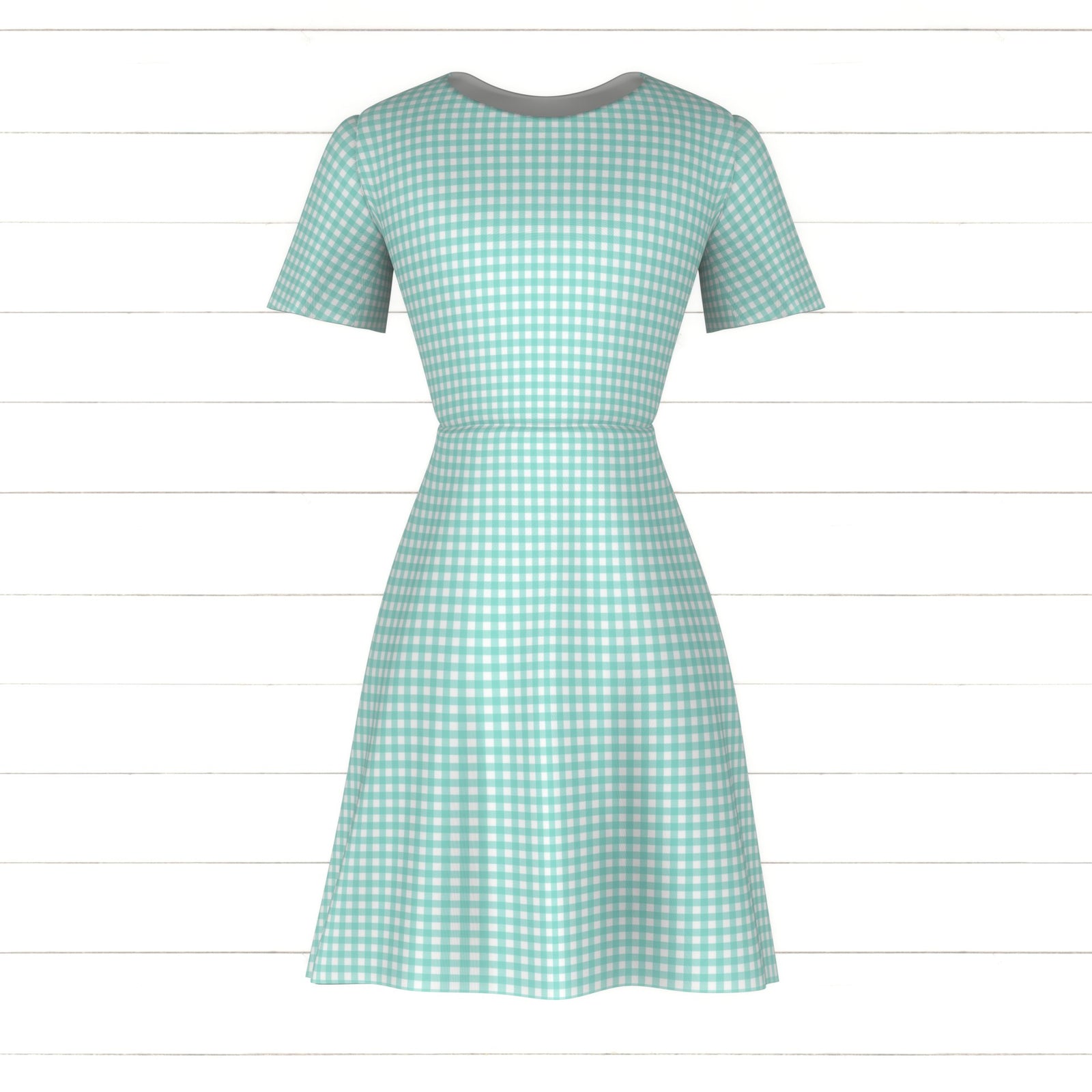 Gingham - Seafoam Green