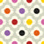 Retro Scandi Flowers in Orange Yellow Pink Red Purple Black Wallpaper Image