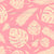 Tropical leaves on a pink background, large Image