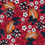 Footballs and Cheer Bows in Navy Blue and Red Image