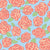 Country Retro Hand Drawn Floral in Yellow, Pink, and Blue Image