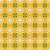 Geometric floral, Charity in bright harvest gold. Image