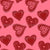 Handmade Valentine Paper Hearts Scatter Image