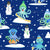 Winter Sports Holiday Octopus Skiing Sledding Skating Image