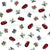 Ditsy Ladybugs on White Image