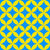 Circles yellow on blue Image