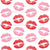 Red and Pink Lips, Pattern Of Lips, Lipstick, Kiss Image