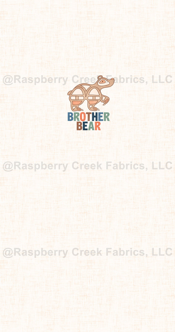 Alaska Panel- Brother Bear - Raspberry Creek Fabrics