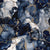 Twilight Navy Blue and Grey with Antique Gold Alcohol Ink Liquid Swirls Image