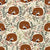 Autumn Forest Finds - Woodland foxes sleeping beige Image