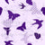 Butterflies and Swallows in Violet-Purple: Flying Things Collection Image