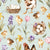 Easter Chicken by MirabellePrint / Mint Linen Textured Background Image