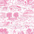 Bald Head Island Toile de Jouy Bright Pink Image