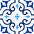 Moroccan-inspired blue Mediterranean tiles. Image