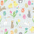 Seamless Easter Pattern – Cute Bunnies, Chicks, Tulips & Colorful Eggs on Pastel Background Image
