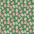 Preppy Mahjong Tile Whimsical Game Night on Green Image