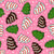 Christmas Tree Snack Cakes in Pink Image