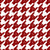 Houndstooth with Rock Hand in Blood Red Image