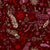 Pink, cream and red floral texture wallpaper on maroon Image
