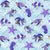 Tropical Ocean Life in blue and purple - Coral Critters collection Image