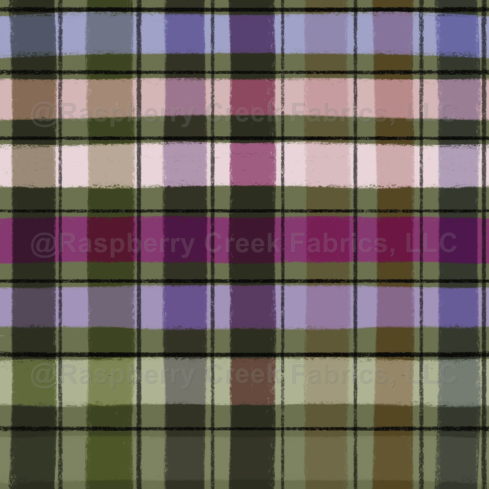 Plaid, hand drawn, sage green, olive green, pink, purple, fall, autumn, girls, boys, plum, brown, women, cozy, flannel, moody, black