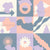 Geometric Abstract Squares in Retro Pastels Image