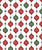 Heirloom Christmas Ornament snowflake bulbs 2 color red and green on white background, Tree Trimming collection Image