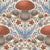 Autumnal undergrowth damask - mushrooms, acorns and fall leaves wallpaper Image