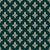 Fleur de Lis Pattern, French, Royal, Cream on Green Image