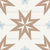 Nordic Christmas - Tan Nordic Star & Blue Snowflakes Image