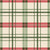 Natural Christmas Plaid - red green white fabric Image