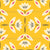 Cream Black Pink and Mustard Yellow Scandi Geometric Lotus Flowers Wallpaper Image