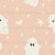 Charming Friendly Ghosts for Halloween Pink Image