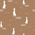 Ducks on Duck Egg Blue coordinate in dark warm brown. Image