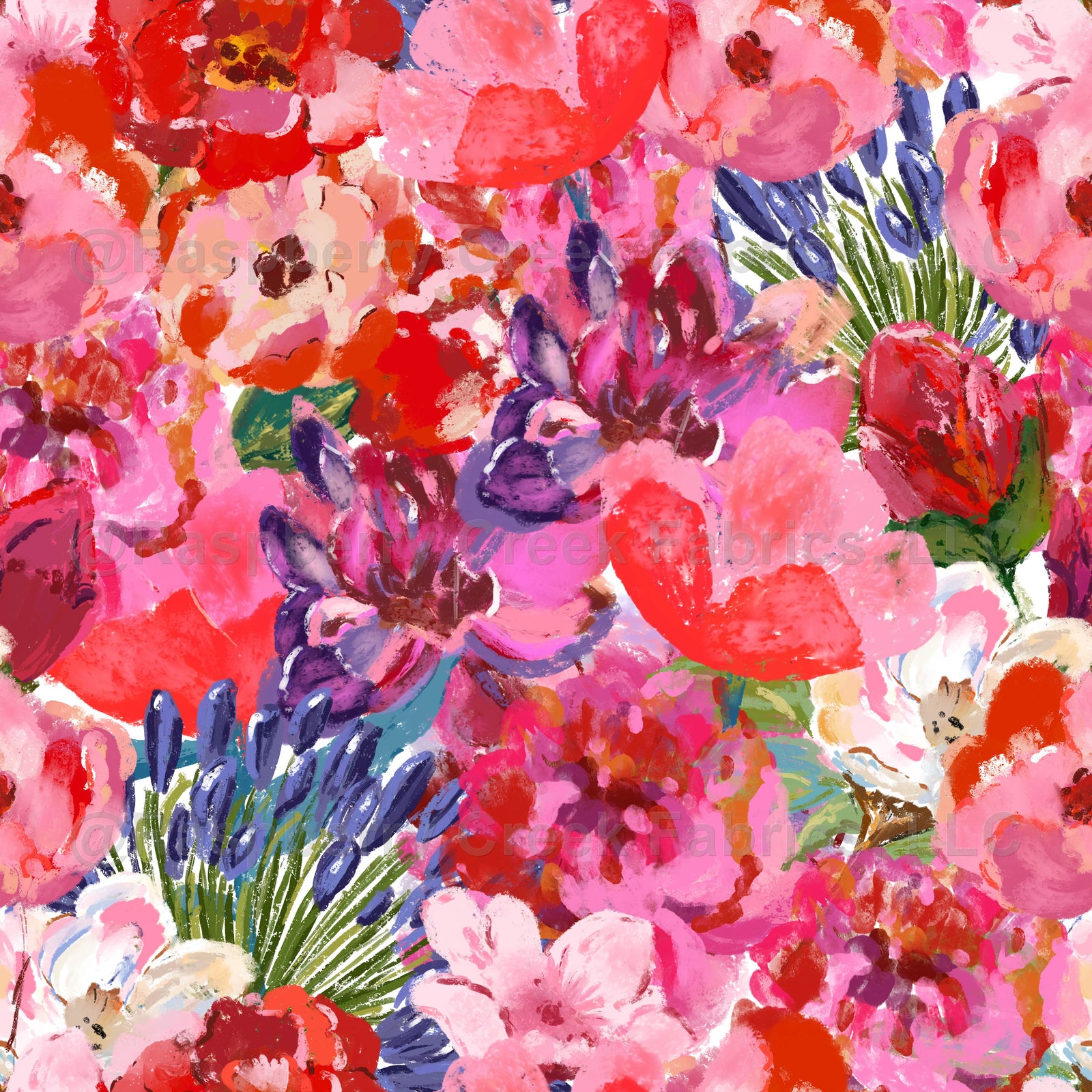 Red Violet Bloom Bouquet