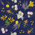 Alpine Wildflowers Chintz Indigo Image